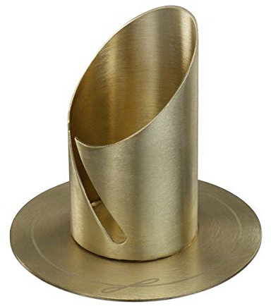 Kerzenleuchter Langkerzen Gold für Kerzen Ø 3 cm für Taufkerzen, Hochzeitskerzen, Kommunionskerzen, Trauerkerzen