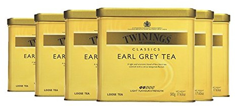Twinings Earl Grey Tea, 500g Dose 6er Pack