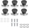 6 Piezas Pomo Tapa Olla, Tapa Sarten Pomo Universal, Adecuado para Utensilios de Cocina, Sartenes, Teteras (Con Arandelas de Goma x6, Arandelas de Metal x6, Tornillos de Montaje x6)