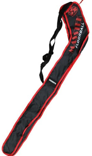 Amagogo Tasche für Eishockeyschläger für drinnen und draußen, Aufbewahrungstasche, Übungshockeyschläger-Zubehör, Feldhockey-Tasche, Rot / Schwarz, Größe M