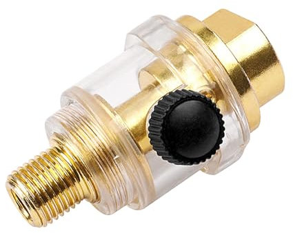 Huileur pneumatique en ligne - Lubrificateur automatique à compresseur d'air 1/4 - Lubrificateur en ligne - Pour aérographes, filtres à air, jauges, tuyaux, accessoires pneumatiques pour à