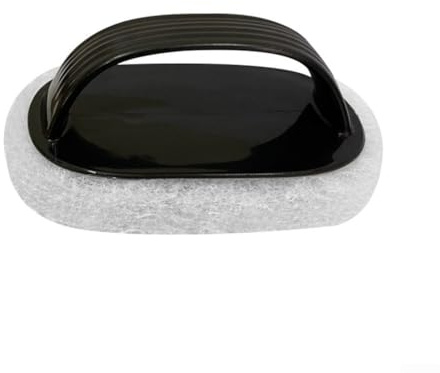 Spazzola in spugna con manico potente per la pulizia di cucina e bagno, nessun fastidio alle mani (nero)