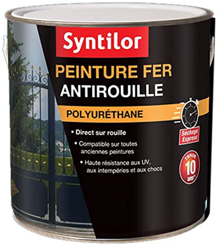 Syntilor - Peinture Fer Ultra Protect Noir Satiné RAL 9005 1,5L