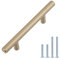 Amazon Basics Maniglia per mobile, 13,66 cm di lunghezza (distanza foro dal centro: 7,62 cm), champagne dorato, AB1500-GC-10