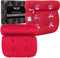 Newark Premium Badewannenkissen Rot - Hochwertiges Badekissen mit verstärkten Saugnäpfen - Nackenkissen Badewanne mit praktischem Haken - Spa Bath Pillow - 4D Atmungsaktives Wannenkissen