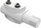 Heilmetz Multiblock Set für Heizkörper Anschlussarmatur mit Thermostat 50mm Ventil-Armaturen Heizungszubehör Eck- und Durchgangsform Wandanschluß Anschlußgarnitur (16mm, 1 Stück, Weiß | Typ 2)
