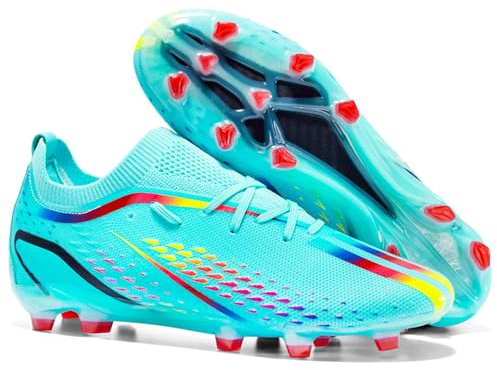 Asifn Herren-Fußballschuhe Jungen-Fünf-Personen-Schuhe Outdoor-Indoor-Spikes-Schuhe Leichtathletik-Schuhe Softball- Und Rugby-Schuhe Blau 39 EU