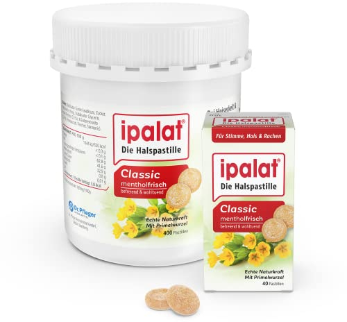 ipalat Halspastillen Classic: Bei Heiserkeit & Hustenreiz, 440 Lutschpastillen