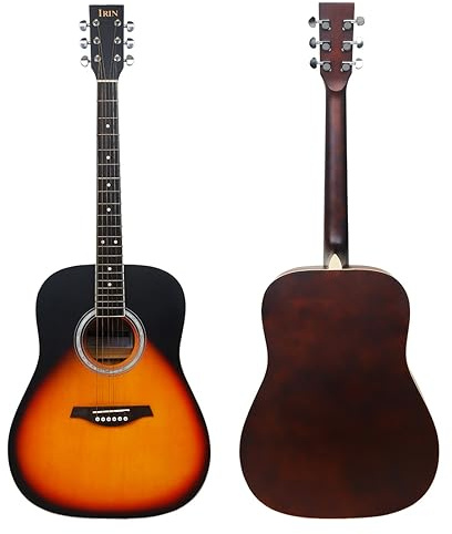 Akustische Gitarre, 41 Zoll Gitarre, Folk Gitarre, Erwachsene Anfänger Praxis Gitarre, Lindenholz Abgerundete Folk Akustikgitarre, Zupfinstrument, Gitarre Instrument, Akustikgitarre, Gitarre