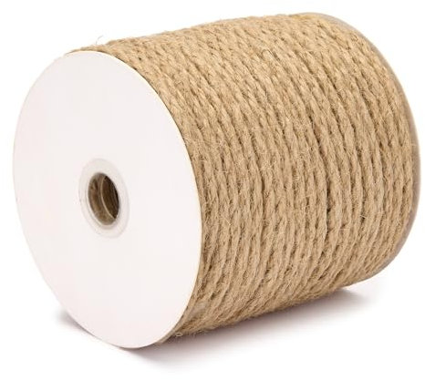 Corde de Jute Naturelle Torsadée - 4 mm x 40 m | Ficelle Robuste pour Bricolage, Jardinage, Décoration et Artisanat