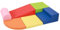 Wilwolfer Blocchi per Bambini in Schiuma Set: 6 Pezzi Pelle PU Set da Gioco Blocchi Morbidi per Bambini - Percorso a Ostacoli per Infanzia per Soggiorno Cameretta e Asilo Nido(Classico)