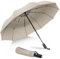 ZOMAKE Regenschirm Taschenschirm Sturmfest,Klein Schirm mit Auf-Zu-Automatik für Herren Damen,10 Rippen Travel Umbrella mit UV Schutz(Aprikose)