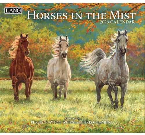 Lang, Horses in the Mist 2026 Wall Calendar by Persis Clayton Weirs, 13.4'' X 12'', 12-Month Calendar with Stapled Binding