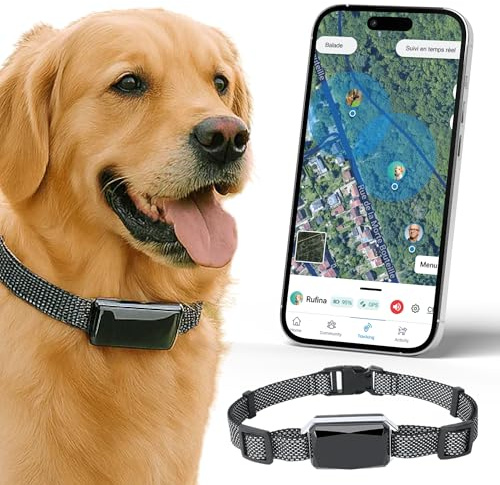 Bixar Viva Plus - Rastreador GPS 4G Perro sin Suscripción a Pagar | 12 Meses Incluido | Ubicación Precisa | Anti-Fugas | Vibración y Tono | Seguimiento de Actividad | IP67 | Autonomía 15 Días