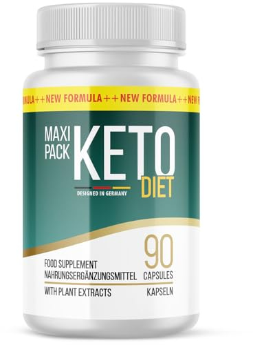 Keto Diet Cápsulas | El complemento ideal para alcanzar tu objetivo | Para un estilo de vida saludable | 90 cápsulas por envase