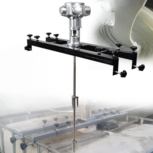 ZWJABYY Pneumatischer Rührer IBC-Luftrührer, für IBC-Tank, SUS-Welle und Propeller, Farbrührer, Halterungs-Luftrührer, für Tintenlöser-Rührwerk,3cylinders