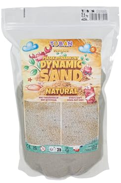 TUBAN Arena cinética - Arena de juego natural 2,5 kg juguete sensorial