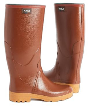 Aigle Homme Chambord Pro 2 Chaussant Bottes-de-chasse Bottes-caoutchouc-de-chasse, Ambre, 41 EU