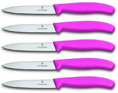 Victorinox, Coltelli da tavola per Verdure, Set da 5 pz. Swiss Classic, Rosa (Pink)