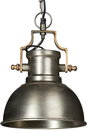Relaxdays Hängeleuchte Industrie matt klein HBT ca. 130 x 21 x 21cm Hängelampe mit glockenförmigen Lampenschirm im Industriestil Pendelleuchte aus Metall Pendellampe E27 bis 40W, anthrazit