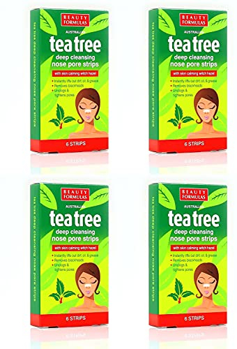 24x Australian Tea Tree & Witch Hazel Nose Strips | Removes Blackheads, Unclogs & Tightens Pores