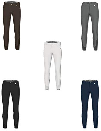WALDHAUSEN ELT Reithose Micro Sport Silikon Herren Herrengrösse 54, granitgrau