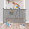 WELLTE 180cm Extra Wide Stair Gate for Baby Retractable, 86cm Tall, Extra Wide Safety Baby Gate, One Handed Silent Operation,Safety Stair Gates for Dogs,Stairways/Hallways/Indoor/Outdoor