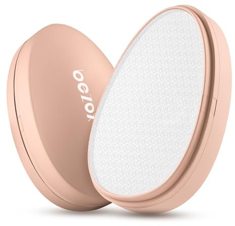 BEZOX Lime à pied 2 en 1 en nano-verre et anti-callosités – Très efficace pour réveiller les pieds veloutés – Confortable et doux pour enlever les callosités (abricot)
