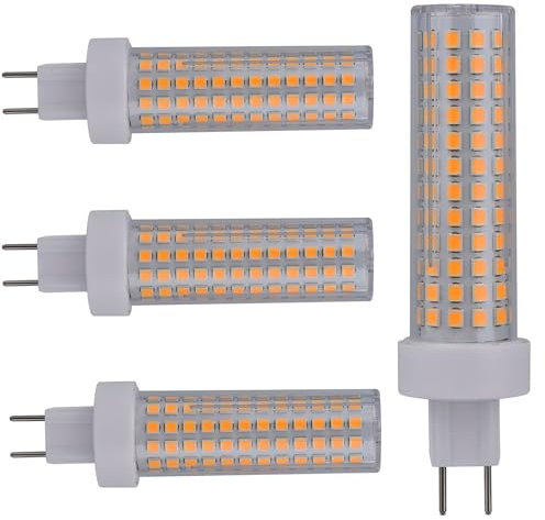 HuZhouChen Bombilla LED G8.5 10W 1500LM AC 90-265V Bombilla G8.5 no regulable 4pcs(Natural white)