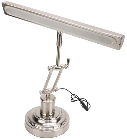 Lámpara de Piano Retro, Protector de Ojos con Atenuación Táctil Multifuncional, Diseño de Doble Brazo, Lámpara LED de Escritorio, Lectura de Piano, Mesita de Noche, 100-240V