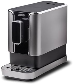 Unold 28835 Kaffeevollautomat Luca Heißwasser-Funktion für verschiedenen Tee Individuelle Programmierung der Tassengrößen 1,2 L Tank Entkalkungsprogramm Tastendruck