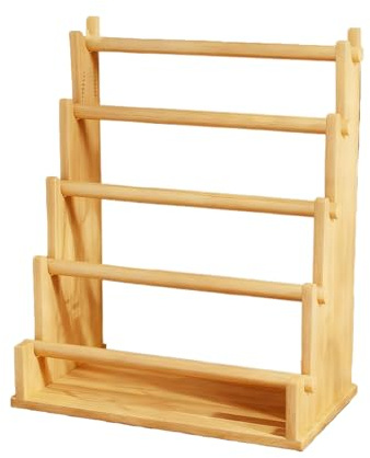 SQOYEI Stor Kapacitet Pastaställ, Trä Pastatork Flerlagersförvaring för Västerländska Restauranger, Hotell Pasta Torkställning Hållbart(XXL)