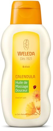 Weleda Huile de massage douceur bébé Calendula 200ml