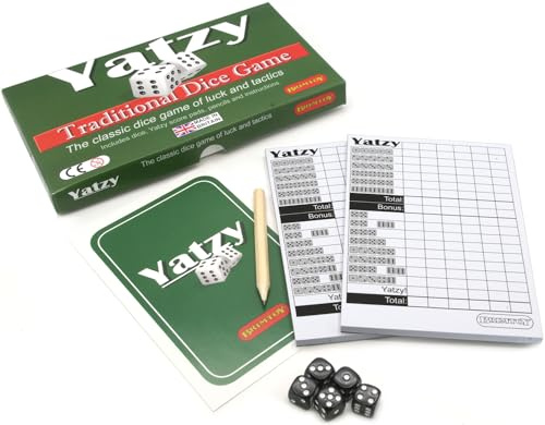 Brimtoy Yatzy Traditional Dice Game, Game of Luck and Tactics