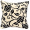 VERVACO Kreuzstich Stickpackungen Kissen Stickerei Set Anfänger Vorgedruckt Rosen in Schwarz und Weiß DIY Set Kreativ Set Für Erwachseneca. 40 x 40 cm Bastelset Handwerker Haus Dekoration