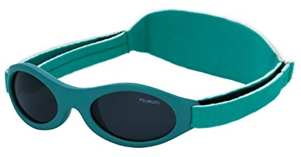 Kiddus Polarisierte Babysonnenbrille für Neugeborene Jungen Mädchen. Von 0 Monaten bis 2 Jahren. 100% Schutz UV400 Sonnenfilter. Silikon-Nasensteg. Verstellbares weiches Band. BPA-Frei. PREMIUM