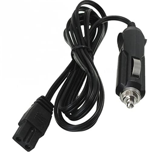 GeKLok Autokühler Kühlbox Mini Kühlschrank Kabelstecker, 2m 12V DC Ersatz Autokühler Kühlbox Mini Kühlschrank Stecker Kabel für Kühlbox(schwarz)
