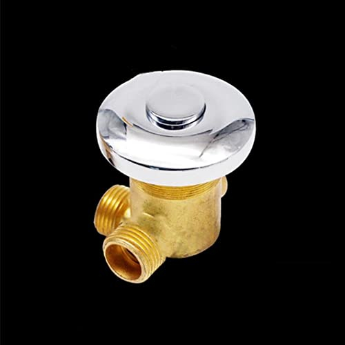 AFUDER Grifo termostático para ducha de latón Grifo monomando de válvula de salida de 1 vía, mezcla de agua fría y caliente fijada en la pared (interruptor de control)