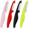 4Pcs Swivel Peeler Set for Fruits and Vegetables - Stainless Steel Blade With Non-Slip Handle - Good Grip Kitchen Tool for Potatoes and Apples