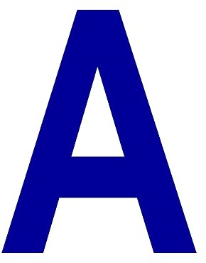 Lettere e Numeri Adesivi in Plastica Lucida CLASSIC,20 cm Altezza, per Vetrine e Pareti, Resistenti Agenti Atmosferici, 5 Pezzi