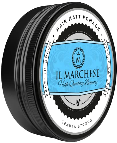 Il Marchese - Crema Morbida Modellante Effetto Cera Capelli Opaca Per Uomo E Donna - Tenuta Media - Pomata Da 100 ml