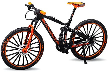 Fahrrad Modell Deko Fahrrad Miniatur 1:8 (7.87 * 5.12 Zoll) Collection Deko Druckguss Spielzeug Mini Bend Fahrrad Modell Rennrad Mountainbike (E)