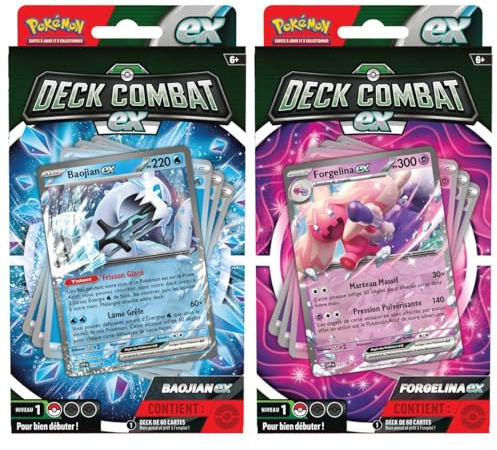 Pokémon : Deck de Combat - Baojian-ex o Forgelina-ex (modello casuale) - Giochi di carte - Carte da collezione, a partire dai 6 anni - Versione francese
