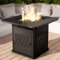 EAST OAK 81,3 cm Propangas-Feuerstelle, 50.000 BTU Stahlgas-Feuerstelle für den Außenbereich, Terrasse, Terrasse und Garten, CSA-zertifizierter Feuertisch mit Magnetdeckel, Abdeckung,