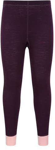Mountain Warehouse Merino Kids Baselayer Pants Berry Kids Size 7-8 Years
