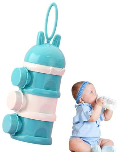 Milk Powder Dispenser Container, 3 Layers Kids Feeding Travel Storage Container, Portable Milk Can, Non-Spill Milk Powder Container, Formula Box