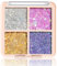 NOPKESV 1 unidad Paleta de Sombras de Ojos Glitter Shimmer Ultra Pigmentada Brillante Maquillaje de Ojos Perlado Ideal para Viajes Carnaval San Valentín (4 Tonos)
