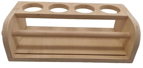 Dispensador de rollos de papel de mesa, caballete para madera de gran capacidad y unidad de almacenamiento con contenedores – Dispensador de papel de arte con cortador, suministros de arte