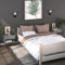 Set mit 2 schwebenden Nachttischen, modern, Beton, Grau, Nachttische für Schlafzimmer, Dekor