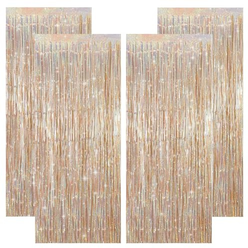 KICNIC Lametta - Tenda con brillantini, 1 m x 2,5 m, per foto, compleanno, Capodanno, discoteca, Halloween, matrimoni e feste di Natale